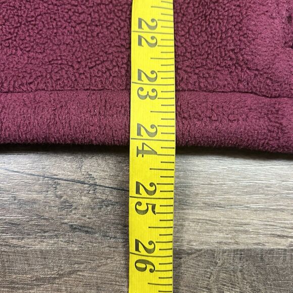 VTG Eddie Bauer Vest Men Medium Red Fleece High Neck Full Zip Sleeveless Pockets - Picture 6 of 10